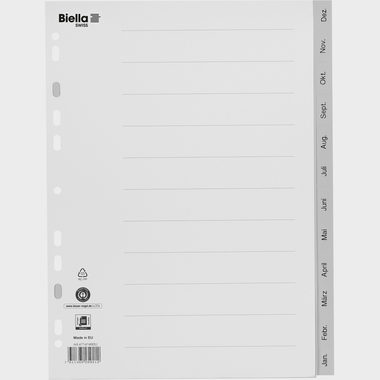 BIELLA Répertoire PP A4 47141490U gris Dez-Jan AL
