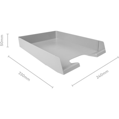 BIELLA Briefablage Parat-Plast A4/C4 30540025U grau