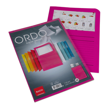 ELCO Dossier d'organ. Ordo A4 73695.52 classico, fuchsia 10 pièces