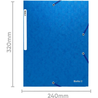 BIELLA Dossier ferm. Élastique A4 17840005U bleu, 590gm2 220 flls.