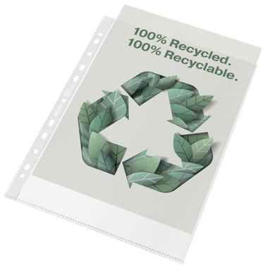 LEITZ Sichtmappen PP Recycle A4 627493 transparent, 70my 100 Stück