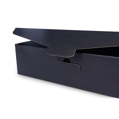 Gift box for 1x 0.75l bottle with bottle height 380mm & Ø90mm in black