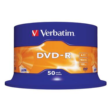 Verbatim DVD-R 4.7 GB, tour (50 Pièce/s)