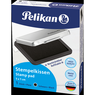 PELIKAN Tampon encreur métall. noir 331066 No.3 7x5cm