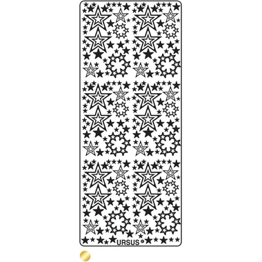 URSUS Kreativ Sticker 59100065 Sterne gold