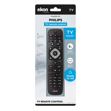 Fernbedienung kompatibel mit Philips TV HD, LED, LCD | Ekon