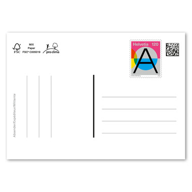 Vorfrankierte Postkarten A-Post 1.20