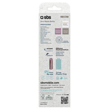 Bouteille isotherme 400 ml avec Drinking Reminder
