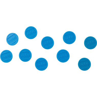 NOBO Aimant ronde 13mm 1915285 bleu 10 pcs.