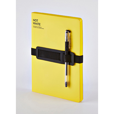 NUUNA Carnet Not White A5 54990 Light Yellow,sans réglure,176p