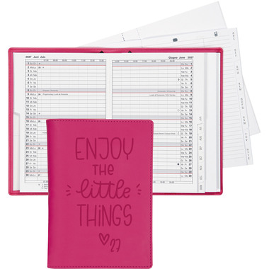 BIELLA Agenda Istanbul 2027 855715400027U 1M/2P rosa ML 10.6x15.3cm