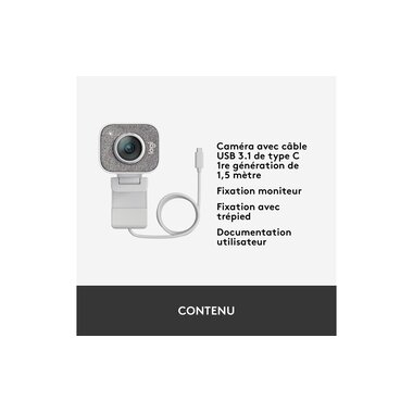 Logitech Webcam StreamCam Weiss