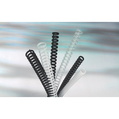 GBC Baguettes de reliure 12mm A4 388064E noir, 34 anneaux 50 pcs.