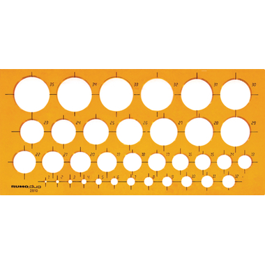 RUMOLD Kreisschablone 2810 270x130x2mm