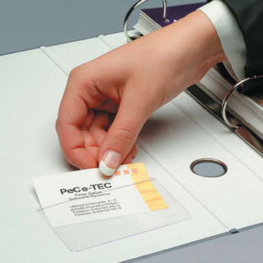 SIGEL Poches cartes visite 90x55mm VZ115 auto-adhésif 100 pcs.
