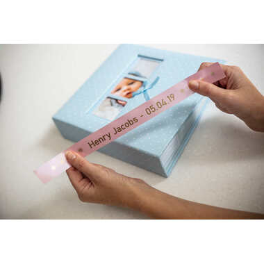 PTOUCH Nastro rosa/oro TZE-RE54 Sistemi Tze 24mm