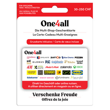 Carte-cadeau One4all cluster variable