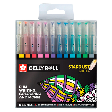 SAKURA Gelly Roll 0.5mm POXPGBSTA12 Startdust Glitter ass. 12 pcs.