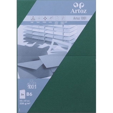 ARTOZ Cartoline 1001 B6 107362263 220g, racing green 5 fogli
