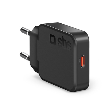 Chargeur mural USB-C ultrafin 20W : tél. et tablettes | SBS