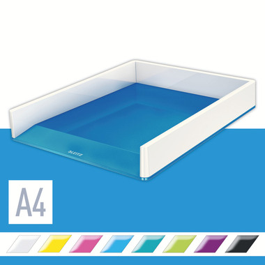 LEITZ Vaschetta WOW Duo Colour A4 5361-10-36 bianco/blu