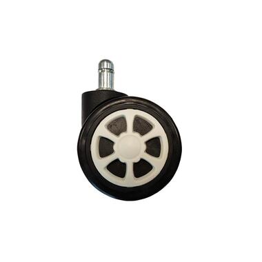 LC-Power Roulettes de rechange Jeu de 5 roulettes pour chaise de jeu Blanc