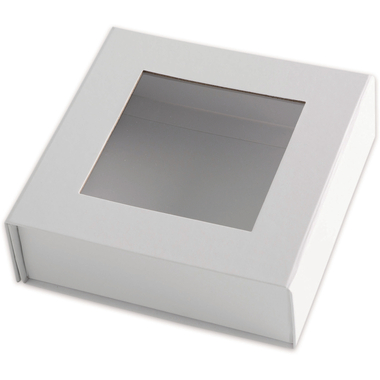 ELCO Geschenkbox m. grossem Fenster 82111.10 weiss, 15x15x5cm 5 Stk.