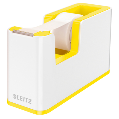 LEITZ Tape Dispenser WOW 19mmx33m 5364-10-16 bianco/giallo