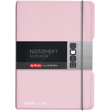 HERLITZ my.book flex A5 11408622 Rosé 40 Bl.kariert