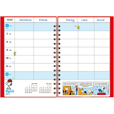 HEYE Agenda Peanuts 2026 21545+26 1S/2P TE 15.2x23.2cm