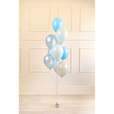 PARTYDECO Ballons 30cm ZBL5 bleu, assortis 10 pièces