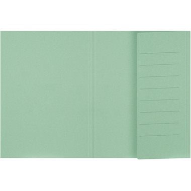 BIELLA Einlagemappe m. Klappe A4 25040130U grün 240g/m2 50 Stück