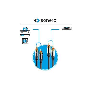 sonero Câble audio Cinch - Cinch 2 m
