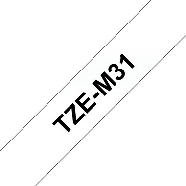 PTOUCH Nastro, lam. nero/chiaro-opaco TZe-M31 PT-300 12 mm