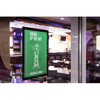 DURABLE Duraframe SUN A4 484101 haftend, schwarz 2 Stück