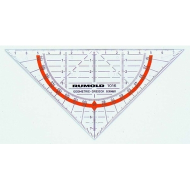 RUMOLD Equerre 14cm 1016 coloré/transp.