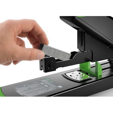 NOVUS Graffatrice B50 re+new B50 023-0065 nero/verde, 140 fogli