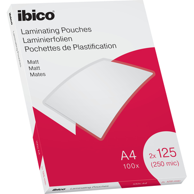 IBICO Laminiertasche A4 627323 matt, 125my 100 Stk
