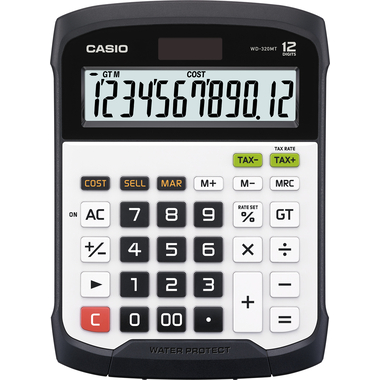 CASIO Tischrechner WD-320MT anzeigend