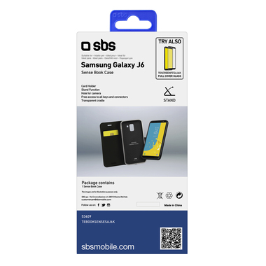 Handyhülle im Buch-Style für Samsung Galaxy J6