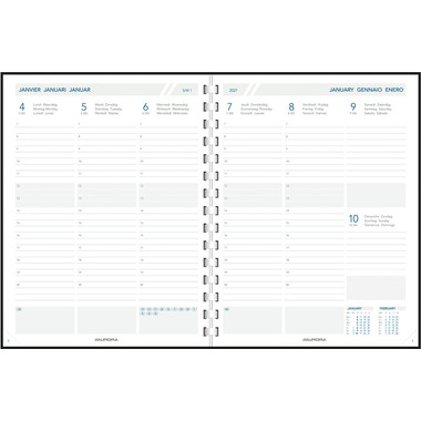 AURORA Agenda Alaska Business 2027 2911P 1S/2P ass. ML 15M 17.5x22.5cm