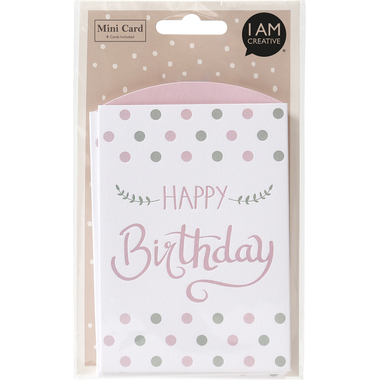 I AM CREATIVE Karten-Set 4088.85 Happy Birthday, 8 tlg.