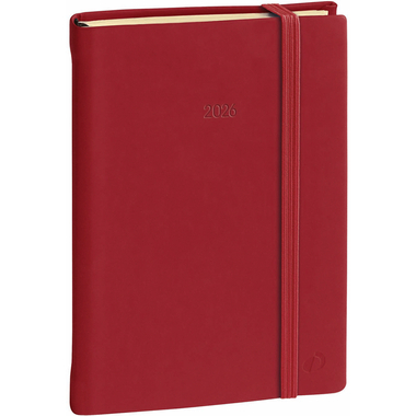 QUO-VADIS Agenda Silk Mini.Prest. 2026 286518Q 1W/2S bordeaux ML 16x24cm