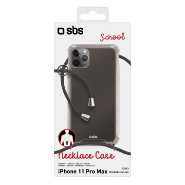 Durchsichtiges Cover mit Umhängeband für iPhone 11 Pro Max