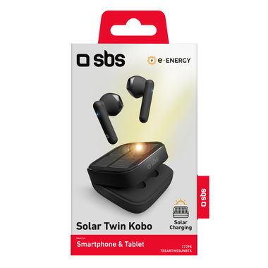 TWS-Ohrhörer mit Solarladeetui| SBS