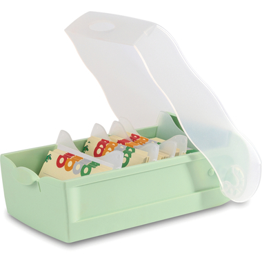 HAN Karteibox Croco A7 997-805 pastellgrün 12.1x8.5x24.6cm