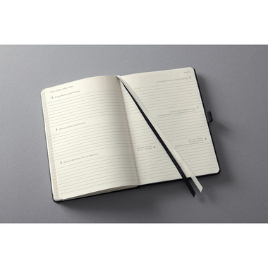 CONCEPTUM Wochenkalender 2026 C2608 1W/2S schwarz/rot 21.3x14.8cm