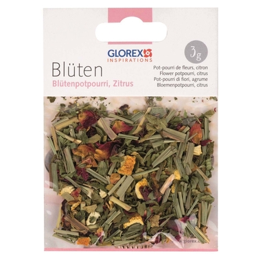 GLOREX Blütenpotpourri Zitrus 3g 61601103 gelb