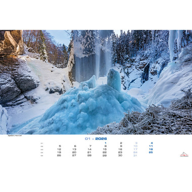 CALENDARIA Bildkalender 2026 9783036205267 Mountain Waters ML 45x34cm