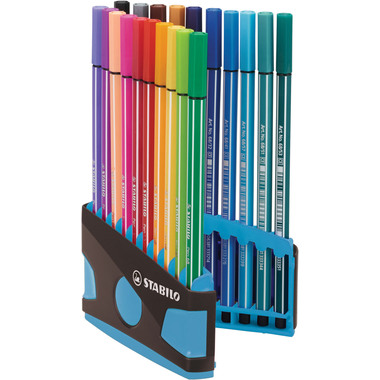 STABILO Fasermaler Pen 68 1mm 6820-031-04 20 Stück ass. ColorParade
